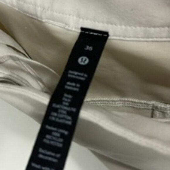 Lululemon City Sleek Barrel Leg Pant Bone 36 - Picture 6 of 6